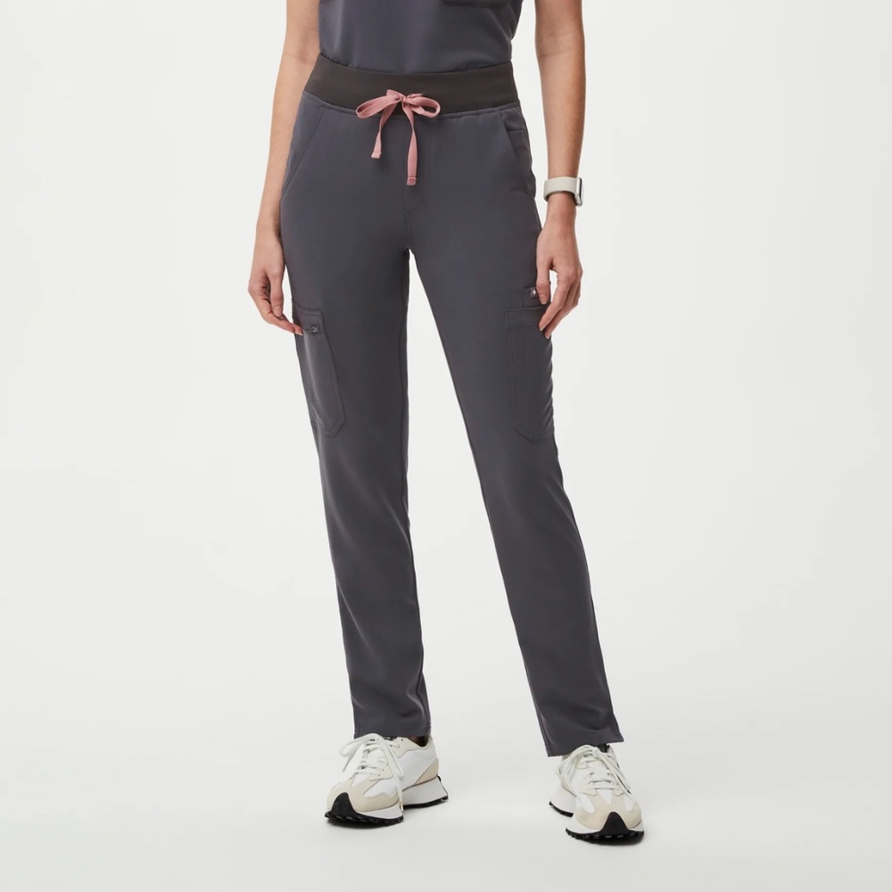 WOMEN'S CHARCOAL YOLA SKINNY SCRUB PANTS 2.0